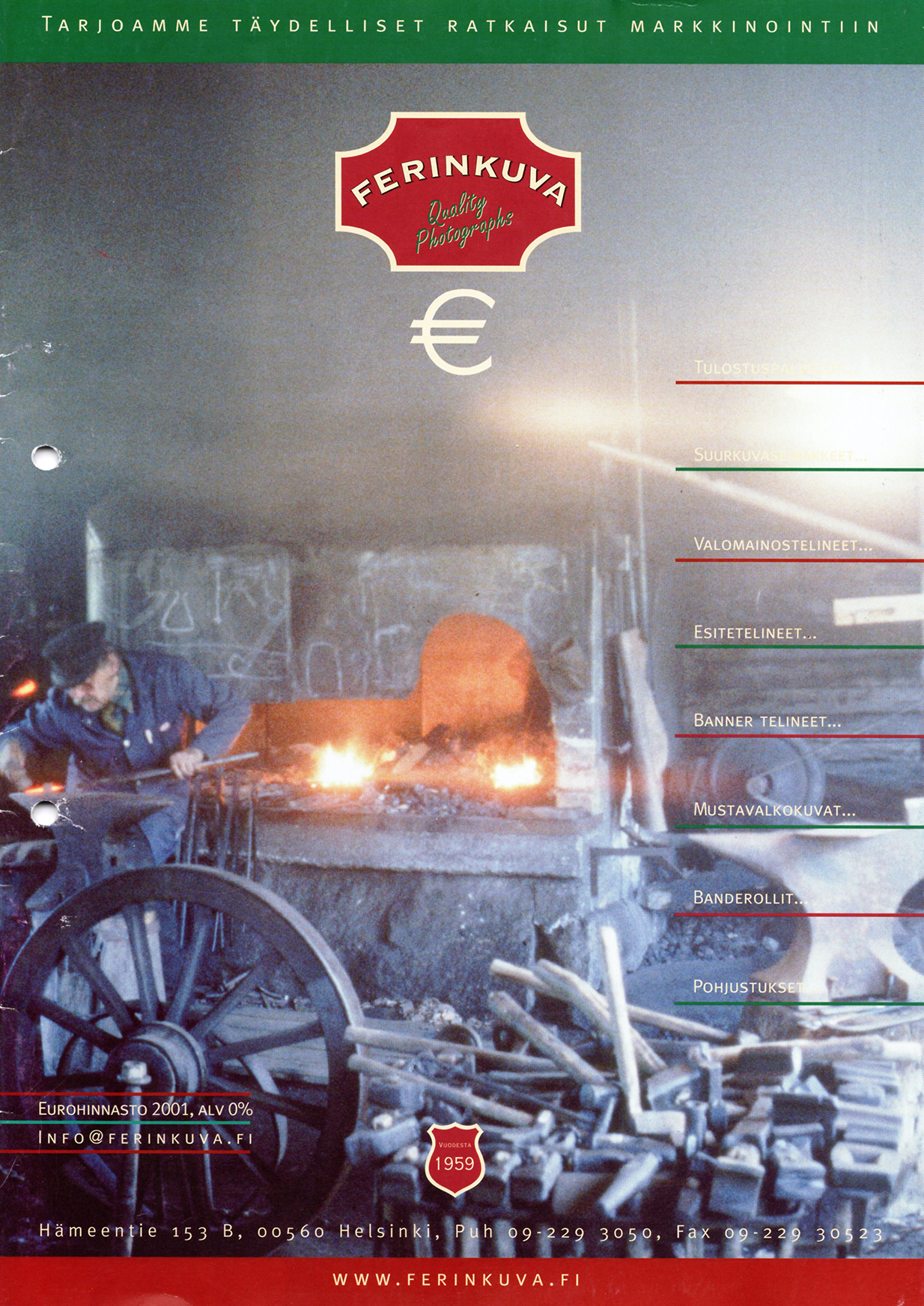 Euro aika vuonna 2001